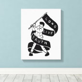 Lang lebe Wahrheit Leinwanddruck (Insitu (Holzboden))