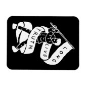 Lang lebe Wahrheit Magnet (Horizontal)