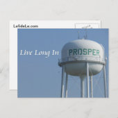 Lang leben in Prosper (TX) Postkarte (Vorne/Hinten)