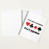 Lang leben und glücklich spielen Bridge vier Card  Planer (Anzeige)