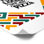 Lang leben und Pizza essen Poster (Ecke)