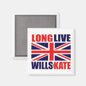 Lang leben Wills & Kate Magnet (Vorderseite/Rückseite)