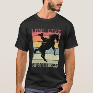 Lang lebende Cowgirls: Feiern Sie Western Style T-Shirt
