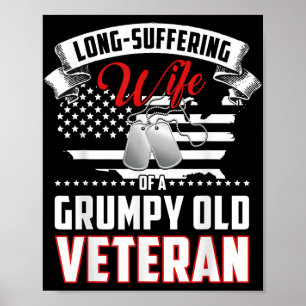 Lang leidende Ehefrau eines mürrisch alten Veteran Poster