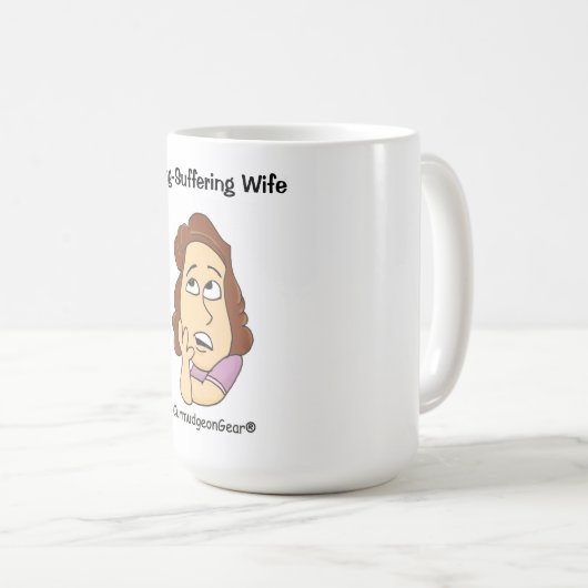 Lang-Leidende Ehefrau-Tasse Kaffeetasse (VorderseiteRechts)