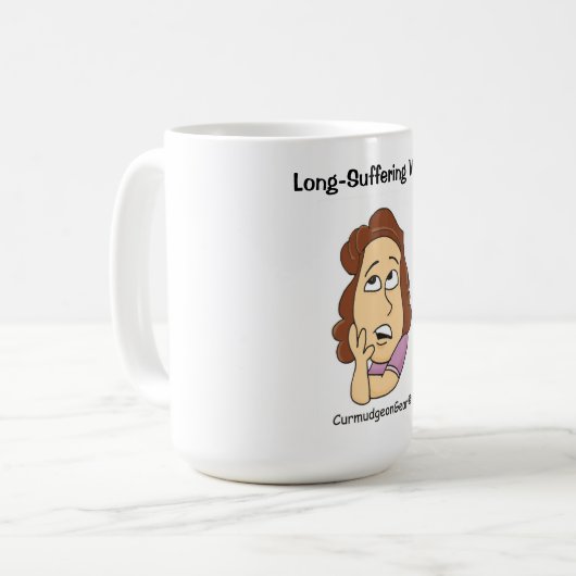 Lang-Leidende Ehefrau-Tasse Kaffeetasse (Vorderseite Links)