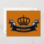 Lang leve de Koning Postkarte (Vorne/Hinten)