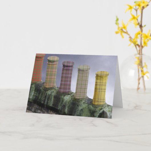 Lang May Yer Lum Reek Card Karte (Gelbe Blume)