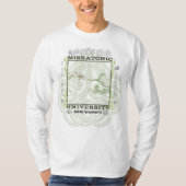 Lang schlafender T - Shirt mit der Miskatonic Univ (Vorderseite)