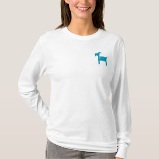 Lang Sleeved weißer SOM T - Shirt (weiblicher