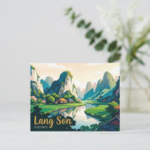 Lang Son Vietnam Postkarte (Stehend Vorderseite)