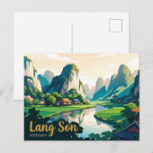 Lang Son Vietnam Postkarte (Vorne/Hinten)