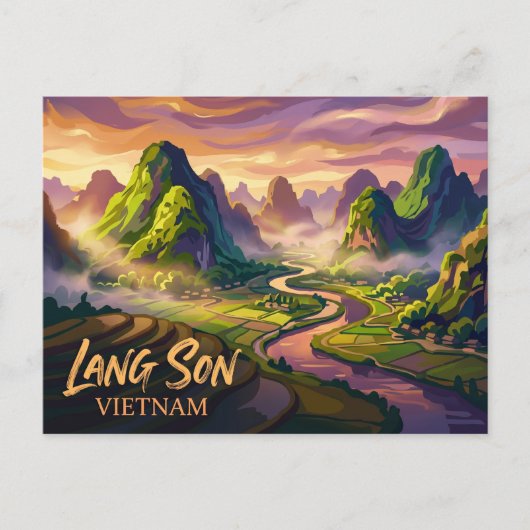Lang Son Vietnam Postkarte (Vorderseite)