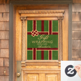 Lang verfügbare Geschenkgutscheine Fensteraufkleber