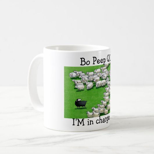 Lang verlor Lamb: Bo Peep QUIT! Tasse (Vorderseite Links)