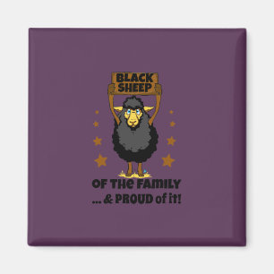 Lang verlor Lamm: Schwarzes Schaf des Familienmagn Magnet