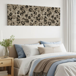 Lang verschneite Vintage moderne Leinwand mit Blum