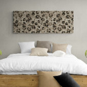 Lang verschneite Vintage moderne Leinwand mit Blum