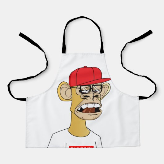 Langaffe Schürze (Vorderseite)