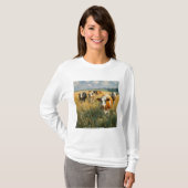 Langarm-Basic-T-Shirt für Frauen T-Shirt (Vorne ganz)