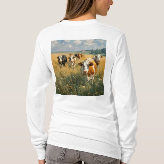 Langarm-Basic-T-Shirt für Frauen T-Shirt (Rückseite)