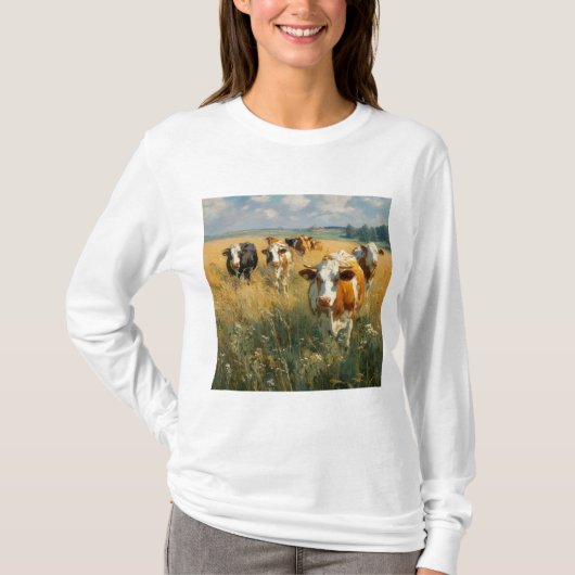 Langarm-Basic-T-Shirt für Frauen T-Shirt (Vorderseite)
