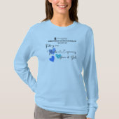 Langarm-Blau T-Shirt (Vorderseite)