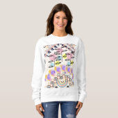 Langarm-Frauenhemd Sweatshirt (Vorne ganz)