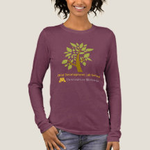 Langarm Maroon CDLS Logo T-Shirt