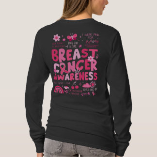 Langarm-Shirt Brustkrebs-Bewusstsein T-Shirt