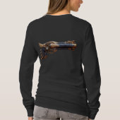 Langarm-Shirt für Damen Basic T-Shirt (Rückseite)