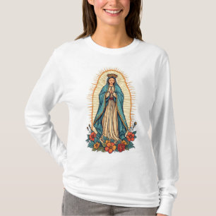 Langarm-Shirt für Frauen mit dem Motiv der Jungfra T-Shirt