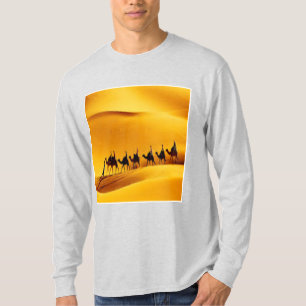 Langarm-T-Shirt aschgrau SAHARA TOURISM T-Shirt