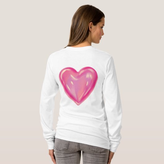 Langarm T-Shirt für Damen (Schwarz voll)