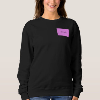 Langarm-T-Shirt mit Christianality auf dem Rücken Sweatshirt