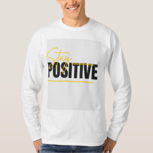 Langarm-T-Shirt mit Stay-Positive-Design T-Shirt