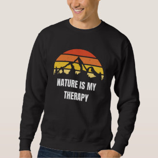 Langarm T-Shirt Nature is my therapy Sweatshirt