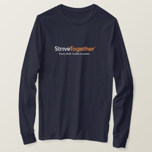 Langarm-T-Shirt - Navy T-Shirt (Design vorne)