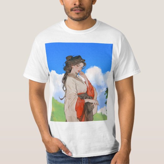 Langarm-T-Shirt T-Shirt (Vorderseite)