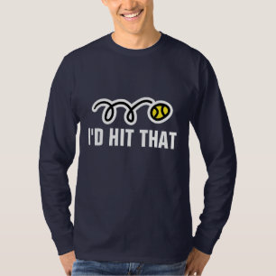 Langarm-Tennishirt mit lustigem Zitat T-Shirt