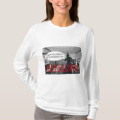 Langärmelige Frauen T, glückliche Halbwaschkatze T-Shirt (Vorderseite)