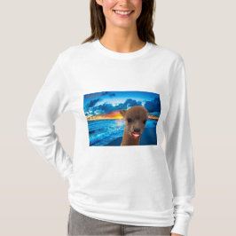 Langärmelige T-Frauen T-Shirt