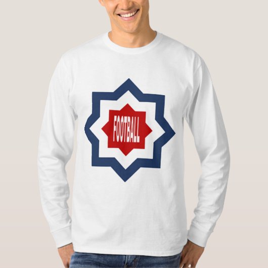 Langärmelige T-Shirts FOOTBALL DESIGN (Vorderseite)