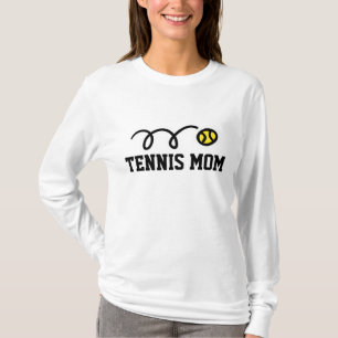 Langärmelige Tennis-Mama-Shirts für sportliche M T-Shirt