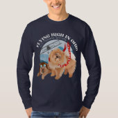 Langärmeliger T - Shirt - Dunkel mit Logo (Vorderseite)