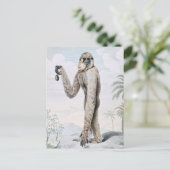 Langarmiger Gibbon-Affe-Kunst Postkarte (Stehend Vorderseite)