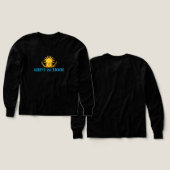Langarmshirt für Kinder mit Farb-Logo (Design Vorder- & Rückseite)