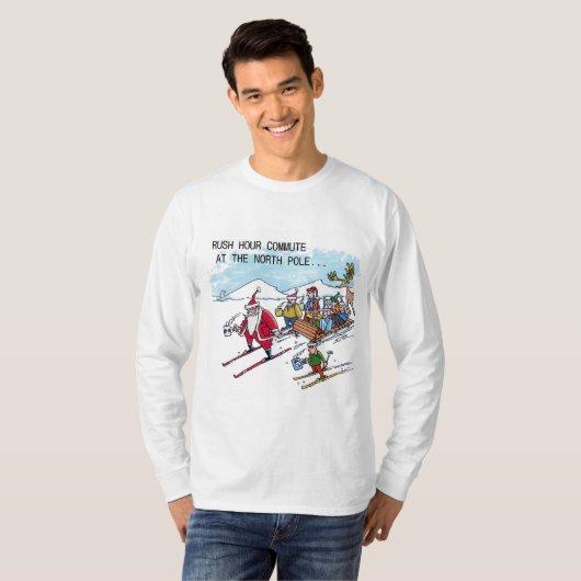 Langarmshirt North Pole Rush Hour T-Shirt (Vorne ganz)