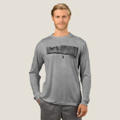 Langarmshirt - Wartet auf einen Freund Tri-Blend Shirt (Volle Vorderseite)