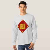 Langärtige T-Shirts Design BARCELONA (Vorne ganz)